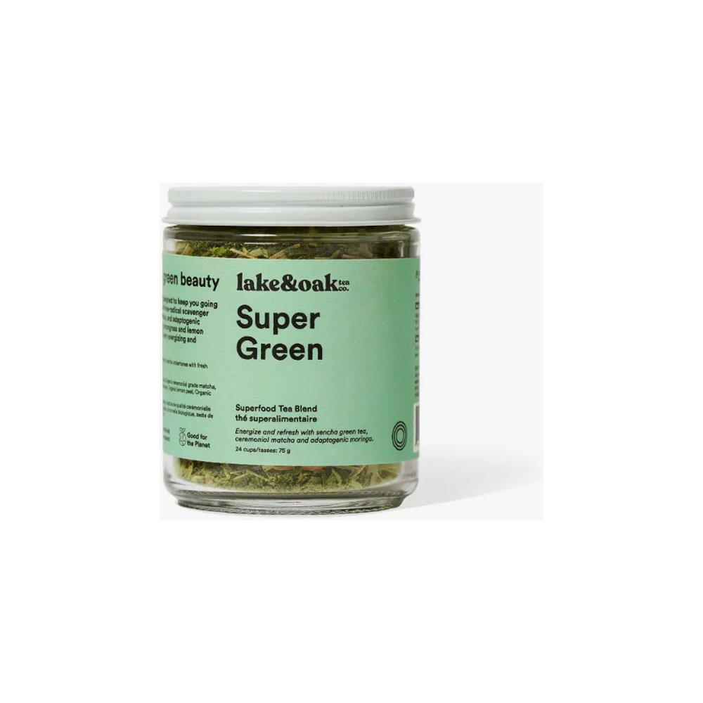 Lake & Oak Tea Co. - Super Green - Superfood Tea