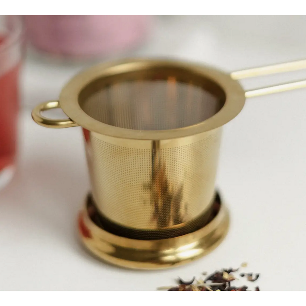 Lake & Oak Tea Co. - Gold Goddess Tea Strainer