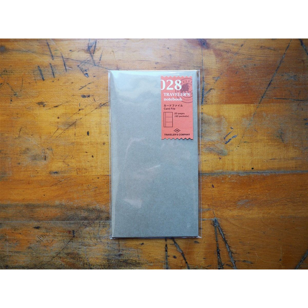 Traveler's Notebook Regular Size Refill - 028 Card File