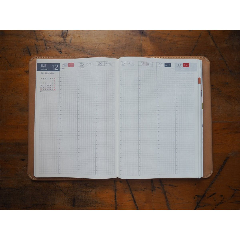 <center>The Superior Labor A5 Notebook Leather Cover - Natural</center>