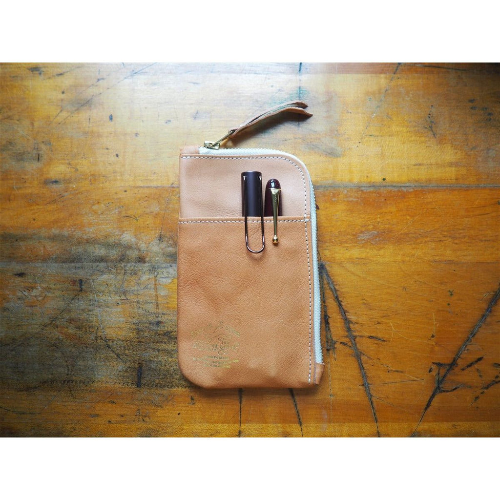 The Superior Labor Leather Pen and Wallet Case - Natural