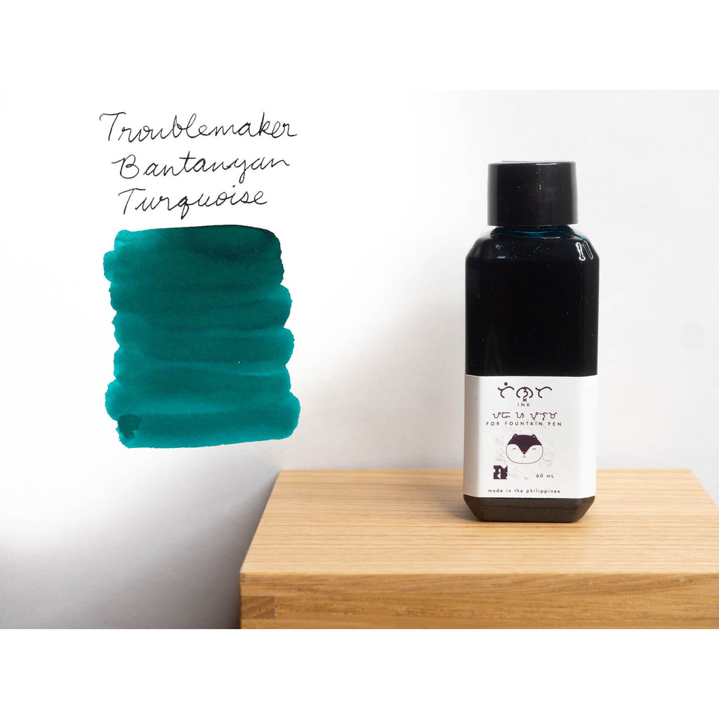 Troublemaker Inks  (60mL) - Fountain Pen Standard Inks - Bantayan Turquoise