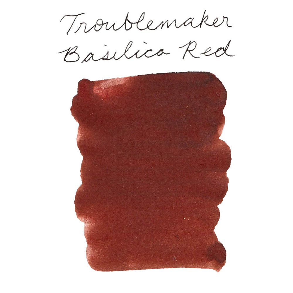 Troublemaker Inks  (60mL) - Fountain Pen Standard Inks - Basilica Red
