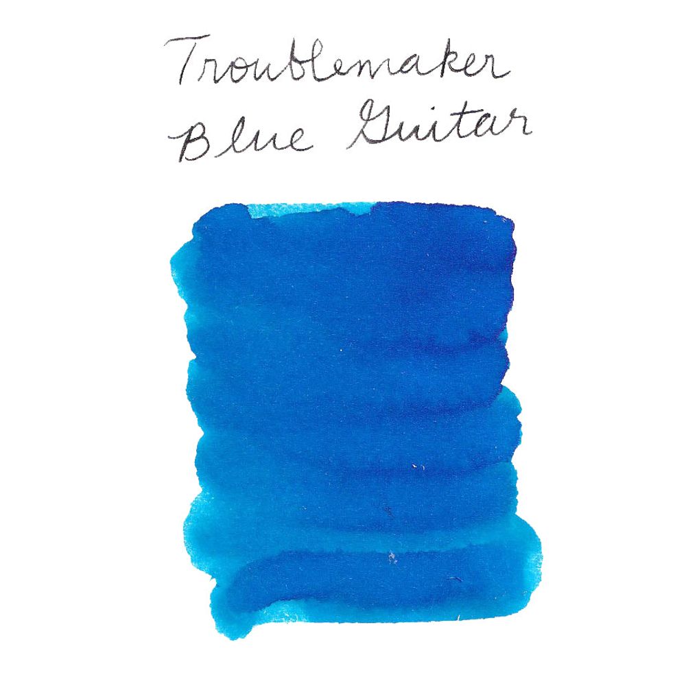 Troublemaker Inks  (60mL) - Fountain Pen Standard Inks - Blue Guitar