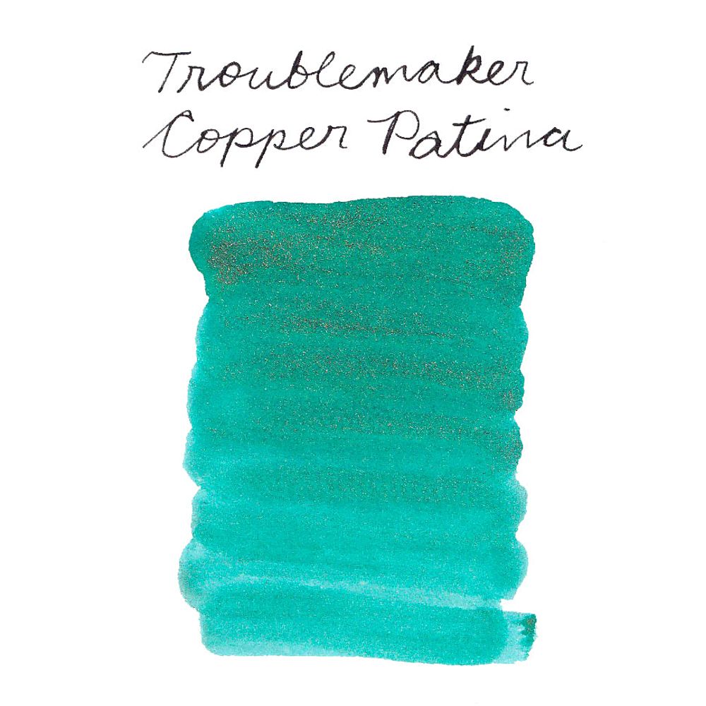 Troublemaker Inks  (60mL) - Fountain Pen Shimmer Inks - Copper Patina