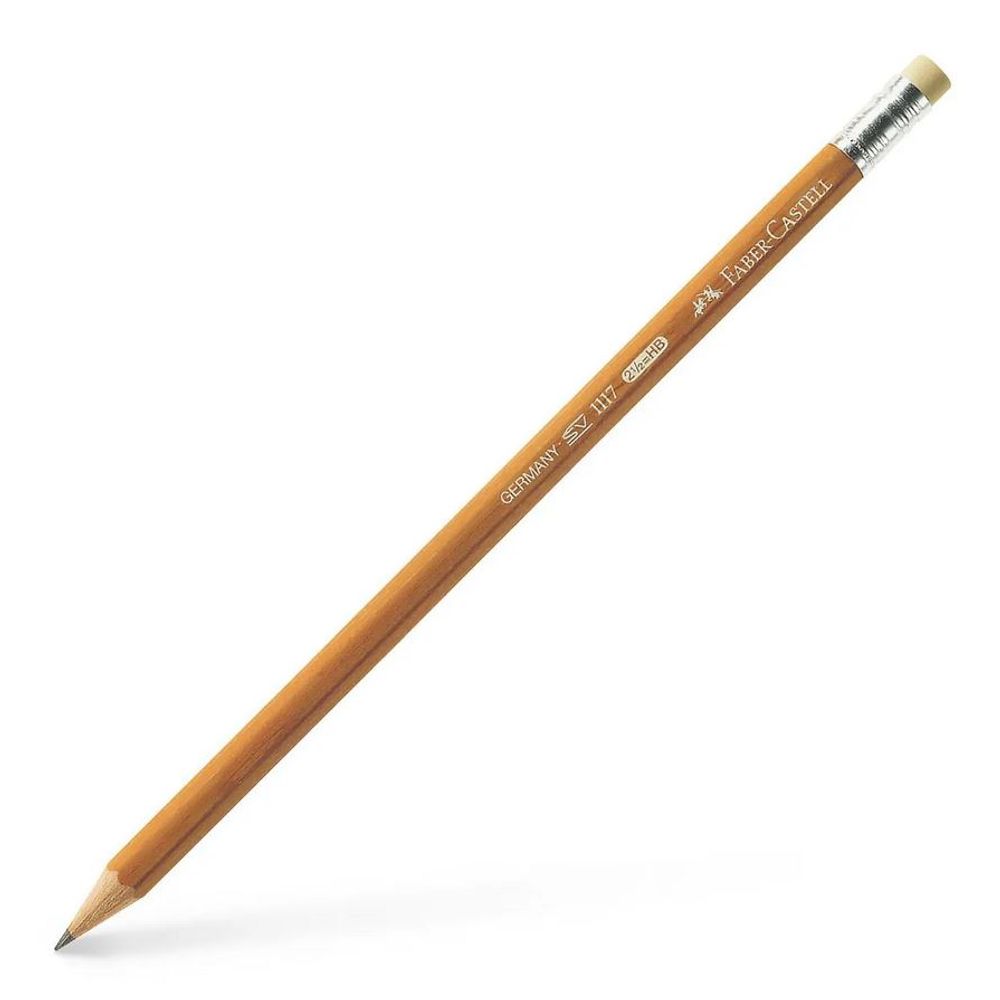 Faber-Castell 1117 Pencil with Eraser - HB