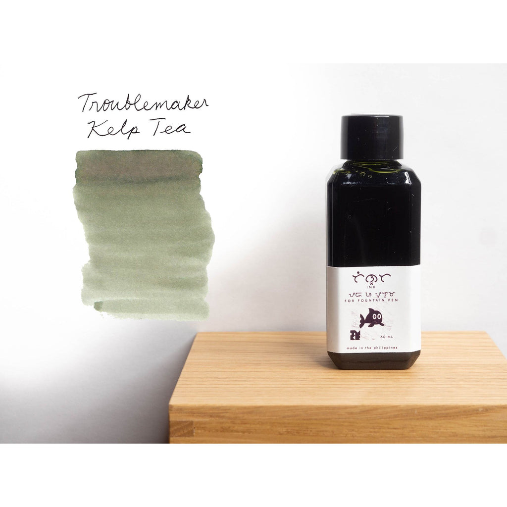Troublemaker Inks  (60mL) - Fountain Pen Shading Inks - Kelp Tea