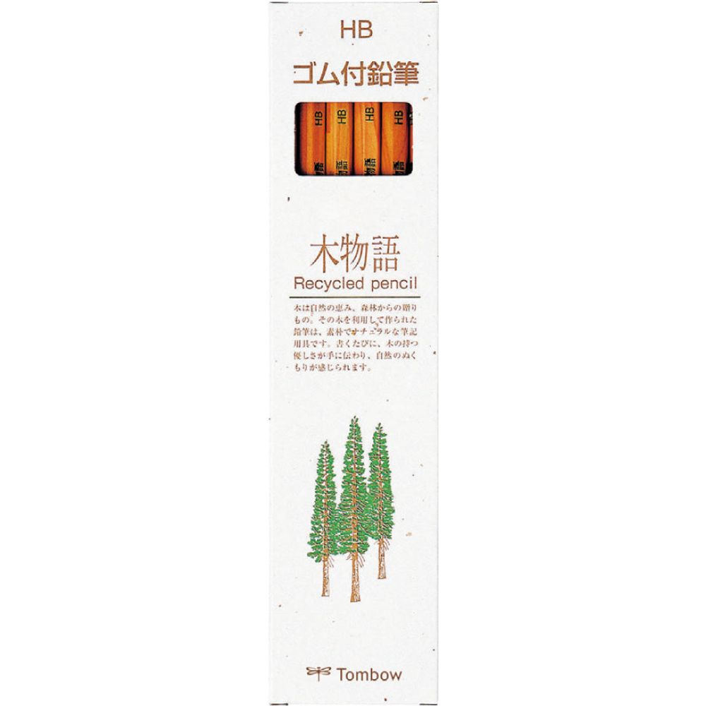 Tombow KI-MONOGATARI Recycled Pencil Eraser Tipped (HB)