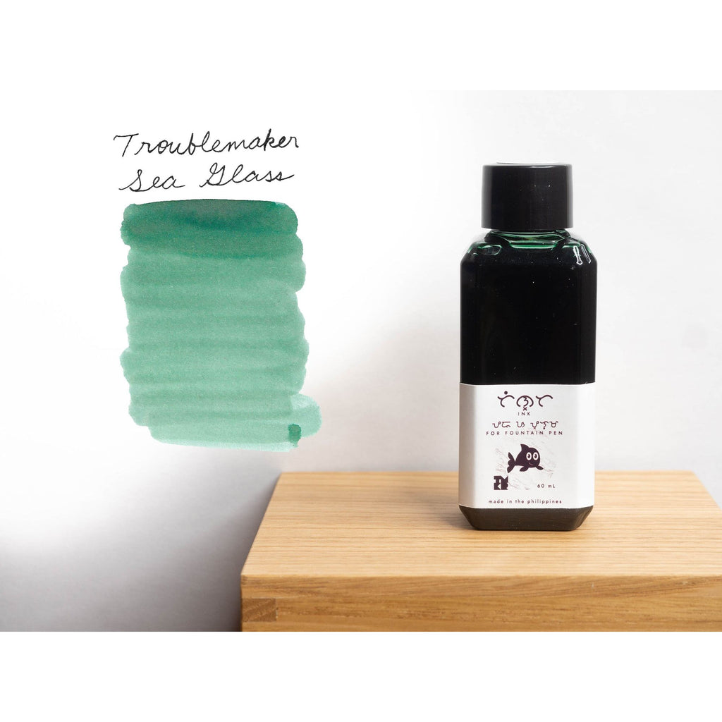 Troublemaker Inks  (60mL) - Fountain Pen Shading Inks - Sea Glass