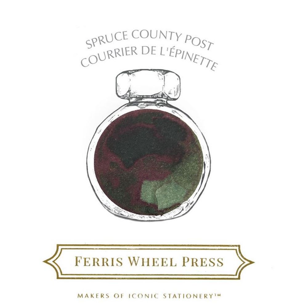 Ferris Wheel Press Fountain Pen Ink - Spruce County Post (38mL)