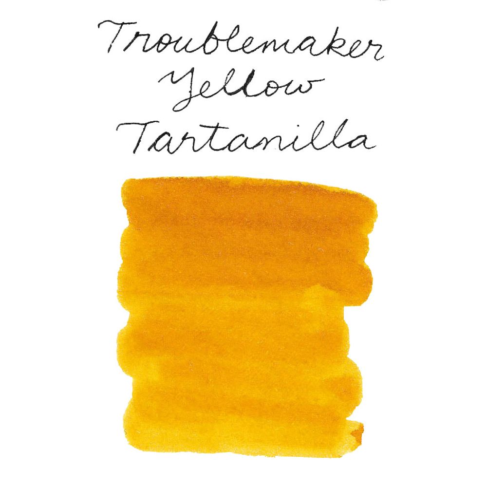Troublemaker Inks  (60mL) - Fountain Pen Standard Inks - Yellow Tartanilla