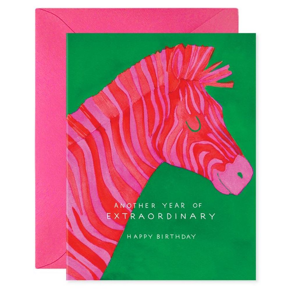 E. Frances Paper - Birthday Card - Extraordinary Zebra
